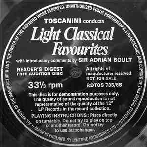 Toscanini - Conducts Light Classical Favourites