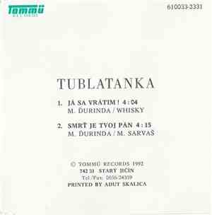 Tublatanka -  Ja Sa Vrátim! / Smrť Je Tvoj Pán