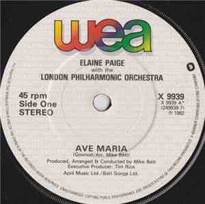 Elaine Paige with The London Philharmonic Orchestra - Ave Maria