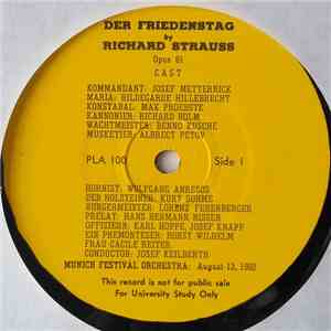 Richard Strauss - Munich Festival Orchestra, Josef Keilberth - Der Friedens ...