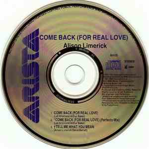 Alison Limerick - Come Back (For Real Love)