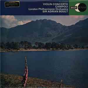 Elgar / Campoli, Sir Adrian Boult, London Philharmonic Orchestra - Violin Concerto In B Minor, Op. 61