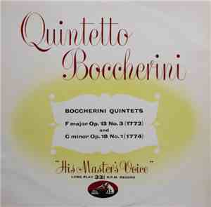 Luigi Boccherini - Boccherini Quintets F Major Op. 13 No. 3  And C Minor Op ...