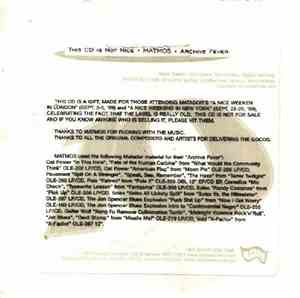 Matmos / DJ Eclipse  - This CD Is Not Nice