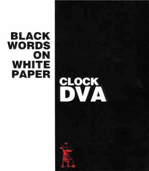Clock DVA - Black Words On White Paper