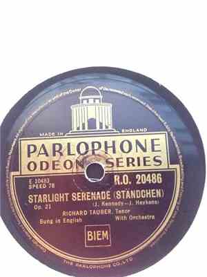 Richard Tauber - Starlight Serenade (Ständchen) / I'll Walk Beside You