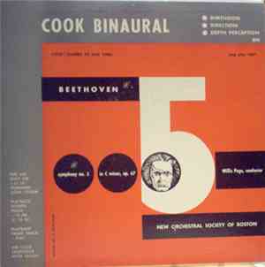 Willis Page, Beethoven, The New Orchestral Society Of Boston - Beethoven 5t ...