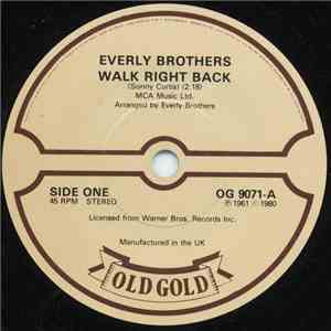Everly Brothers - Walk Right Back / Ebony Eyes