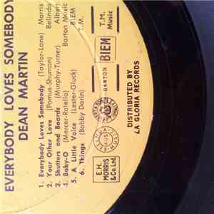 Dean Martin - Everybody Loves Somebody - The Hit Version