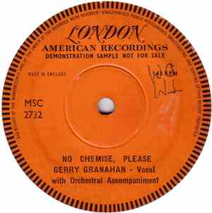 Gerry Granahan - No Chemise, Please