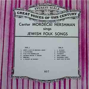 Mordechai Hershman - Sings Jewish Folk Songs