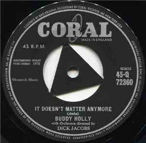 Buddy Holly - It Doesn't Matter Anymore / Raining In My Heart