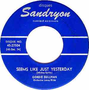 Gordie Sullivan - The Mule / Seems Like Just Yesterday