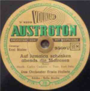 Erni Bieler - Auf Jamaica Schenken Abends Die Matrosen / Bella Bimba