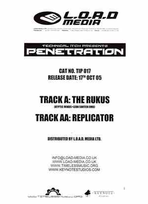 Technical Itch - The Rukus (Kyptic Minds+Leon Switch Rmx) / Replicator