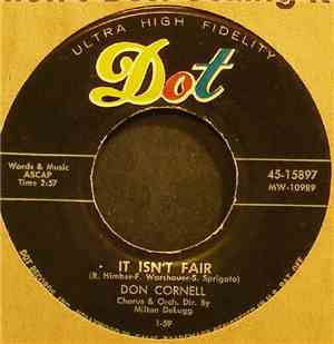 Don Cornell - It Isn't Fair / I'm Crying Just For You