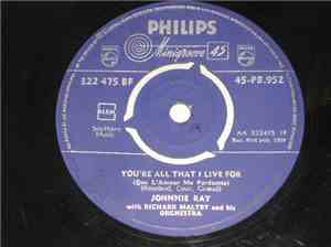 Johnnie Ray With Richard Maltby And His Orch. - You're All That I Live For  ...
