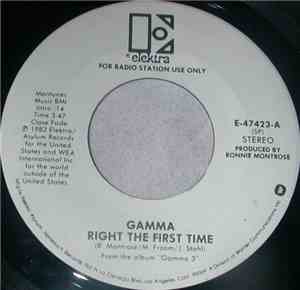 Gamma  - Right The First Time