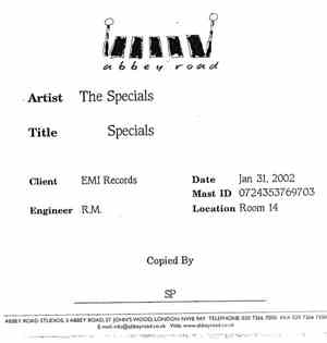Specials - Specials