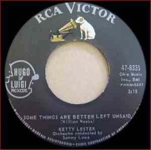 Ketty Lester - Some Things Are Better Left Unsaid / The House Is Haunted