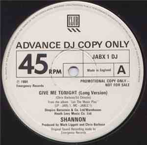 Shannon - Give Me Tonight