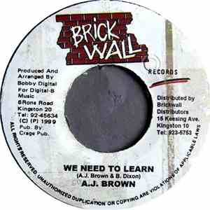 A. J. Brown - We Need To Learn