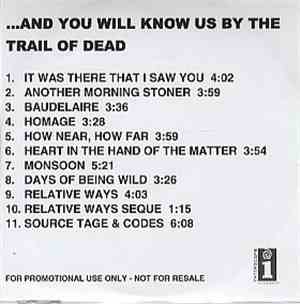 ...And You Will Know Us By The Trail Of Dead - Source Tags & Codes