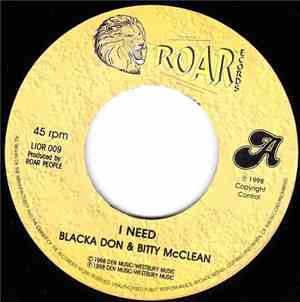 Blacka Don, Bitty Mclean - I Need