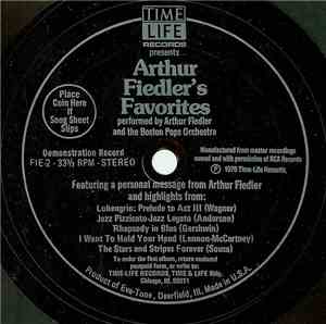 Arthur Fiedler And The Boston Pops Orchestra - Arthur Fiedler's Favorites