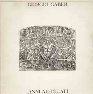 Giorgio Gaber - Anni Affollati