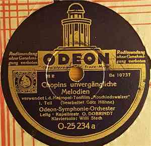 Großes Odeon-Symphonie-Orchester - Chopins Unvergängliche Melodien 1.-2. Teil