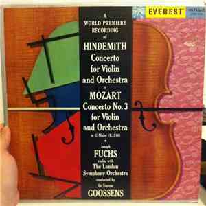 Hindemith | Mozart - Joseph Fuchs, The London Symphony Orchestra, Sir Eugen ...