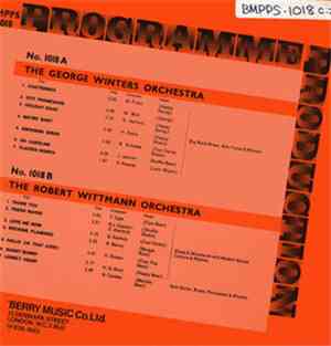 The George Winters Orchestra / The Robert Wittmann Orchestra - Programme Production No. 18