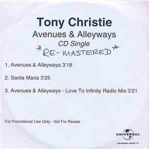 Tony Christie - Avenues & Alleyways (CD Single Re-mastered)