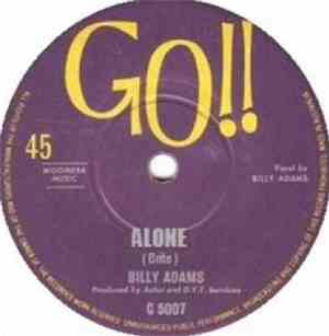 Billy Adams  - Alone