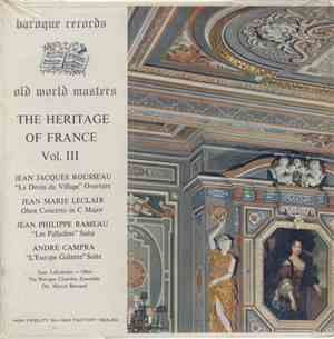 The Baroque Chamber Ensemble - The Heritage Of France Vol. III