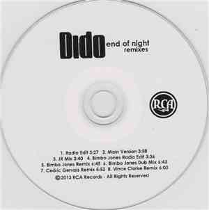 Dido - End Of Night (Remixes)