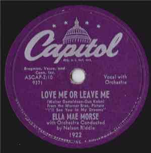 Ella Mae Morse - Love Me Or Leave Me / The Blacksmith Blues
