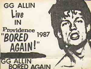 GG Allin - Bored Again