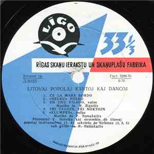 Various - Litovaj Popolaj Kantoj Kaj Dancoj