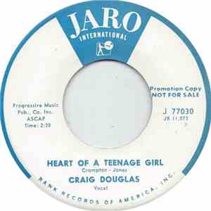 Craig Douglas  - Heart Of A Teenage Girl / New Boy