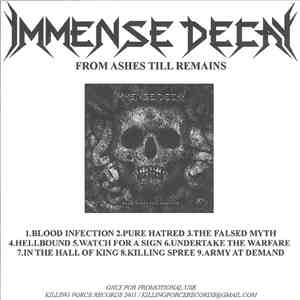 Immense Decay - From Ashes Till Remains