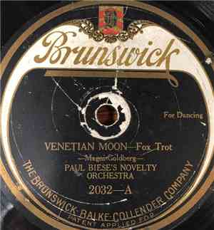 Paul Biese's Novelty Orchestra - Venetian Moon / Mystery