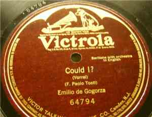 Emilio De Gogorza - Could I?