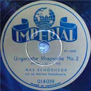 Max Schönherr Mit Der Berliner Staatskapelle - Ungarische Rhapsodie No. 2