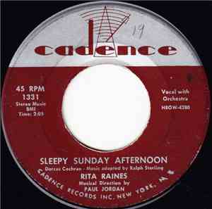 Rita Raines - Sleepy Sunday Afternoon / I Told A Stranger