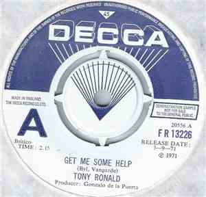 Tony Ronald - Get Me Some Help