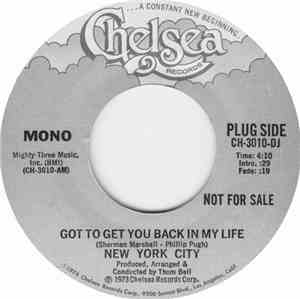 New York City - Got To Get You Back In My Life