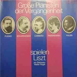 Franz Liszt, Raoul Stéphane Pugno, Xaver Scharwenka, Teresa Carreño, Ignacy ...