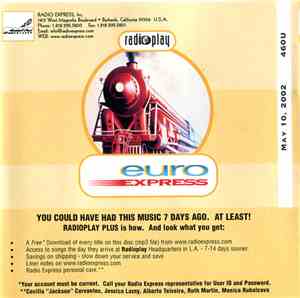 Various - Radioplay - Euro Express - 460U - May 10, 2002